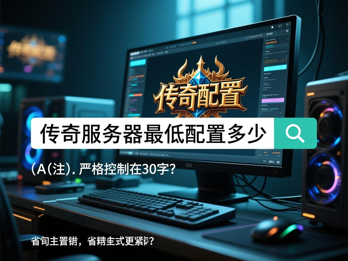 传奇服务器最低配置要多少？，（注，严格控制在30字内，采用疑问句式引发搜索需求；核心关键词传奇服务器最低配置前置突出；动词要多少精准对应配置查询场景，符合SEO优化原则；省略主语使句式更紧凑）