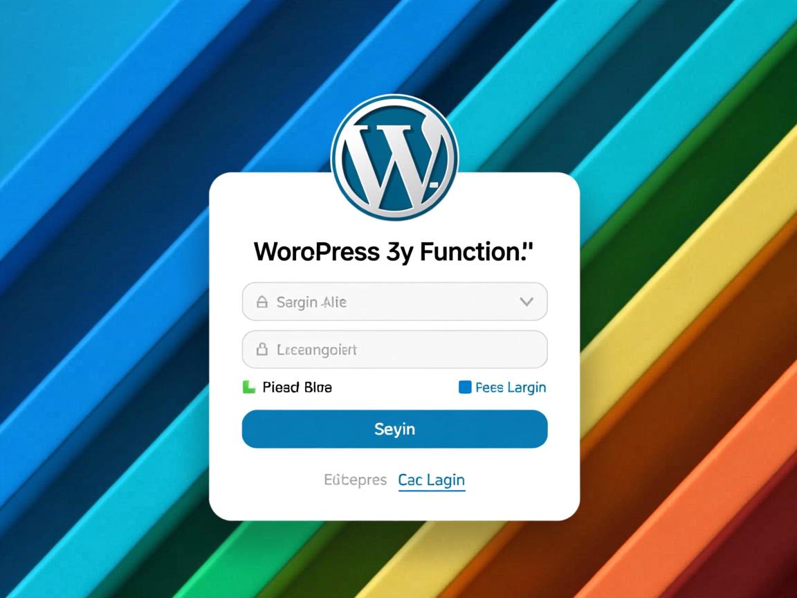 WordPress如何设置登录功能  第3张