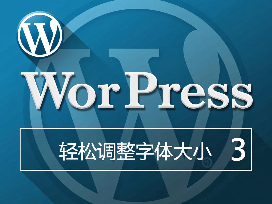WordPress如何轻松调整字体大小? 第3张 WordPress如何轻松调整字体大小? 第3张