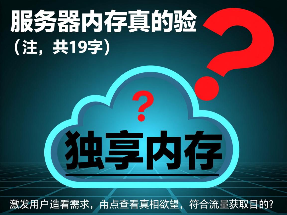 云服务器内存真的独享吗?,(注,共19字。此标题直接点出核心卖点独享内存,并用疑问句式制造悬念和验证需求,激发用户点击查看真相的欲望,符合流量获取目的。) 第2张 云服务器内存真的独享吗?,(注,共19字。此标题直接点出核心卖点独享内存,并用疑问句式制造悬念和验证需求,激发用户点击查看真相的欲望,符合流量获取目的。) 第2张