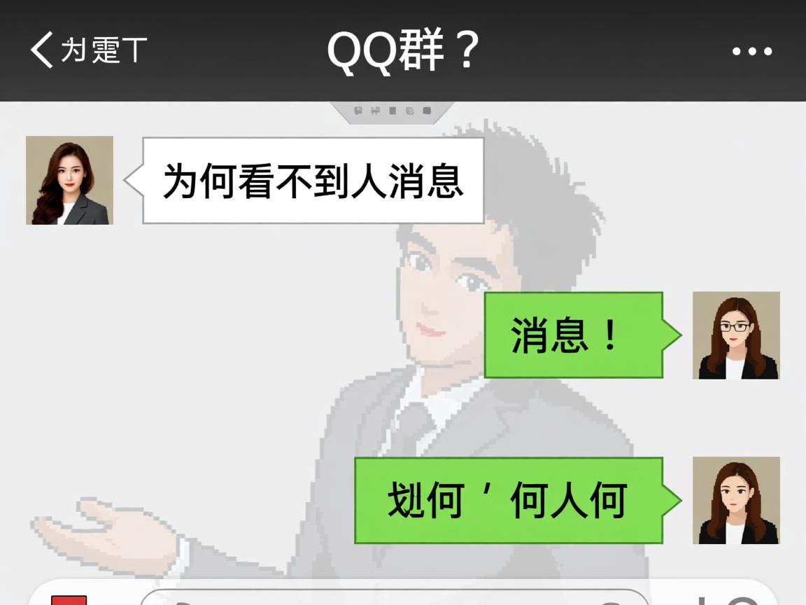 QQ群为何看不到某人消息？  第1张