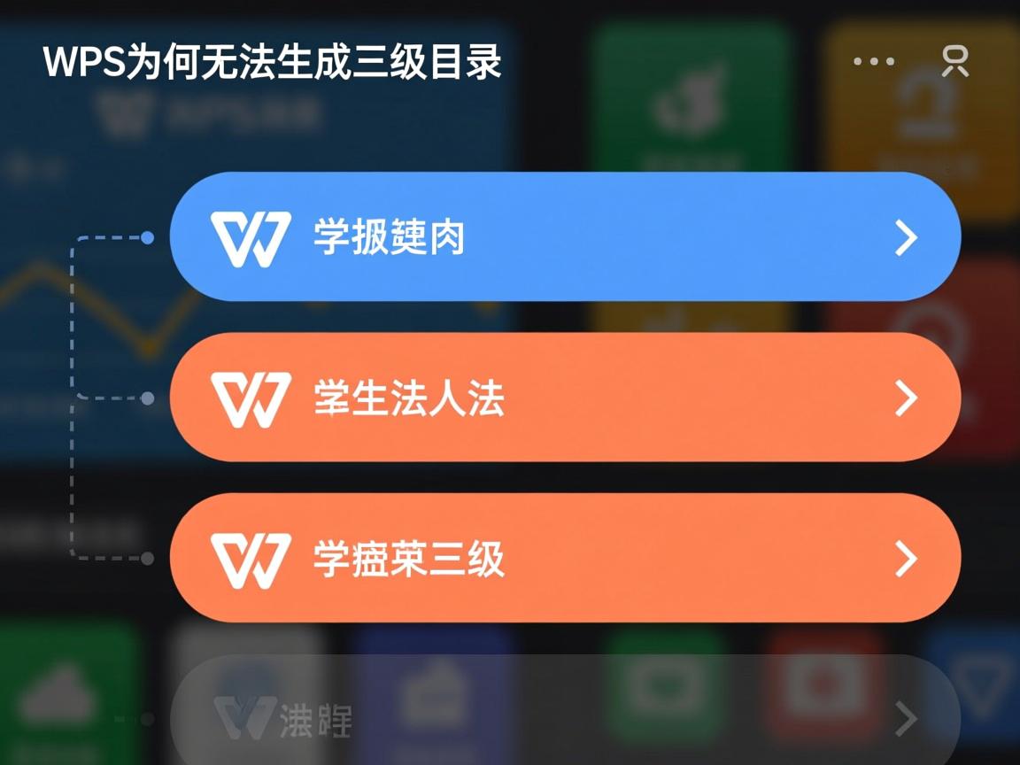 WPS为何无法生成三级目录? 第1张 WPS为何无法生成三级目录? 第1张