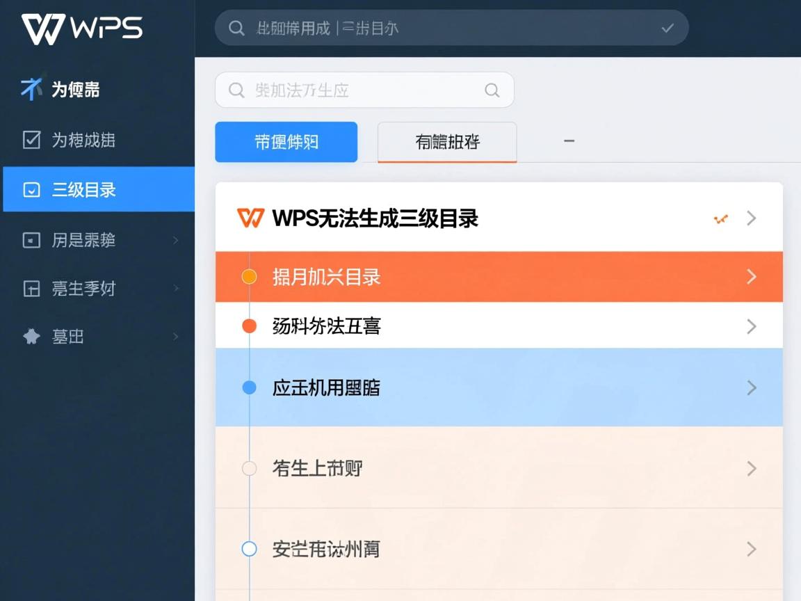 WPS为何无法生成三级目录? 第3张 WPS为何无法生成三级目录? 第3张