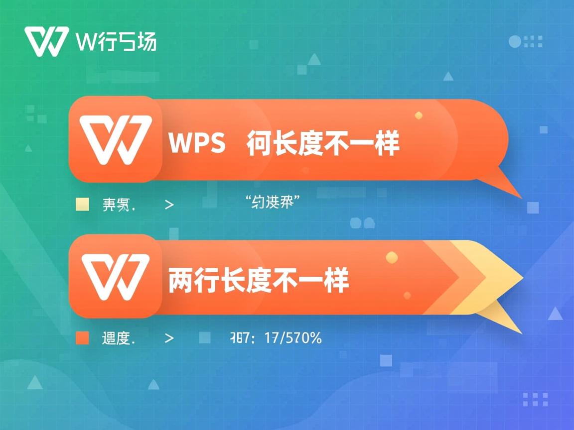 为什么WPS两行长度不一样? 第3张 为什么WPS两行长度不一样? 第3张
