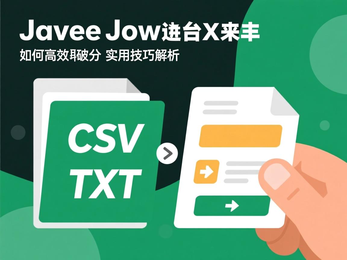 Java中如何高效读取CSV与TXT文件？实用技巧解析