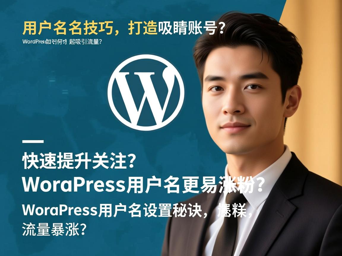 WordPress用户名起名技巧,打造吸睛账号?,WordPress用户名如何起才能吸引流量?,WordPress用户名起法,快速提升关注?,怎样起WordPress用户名更易涨粉?,WordPress用户名设置秘诀,流量暴涨? 第3张 WordPress用户名起名技巧,打造吸睛账号?,WordPress用户名如何起才能吸引流量?,WordPress用户名起法,快速提升关注?,怎样起WordPress用户名更易涨粉?,WordPress用户名设置秘诀,流量暴涨? 第3张