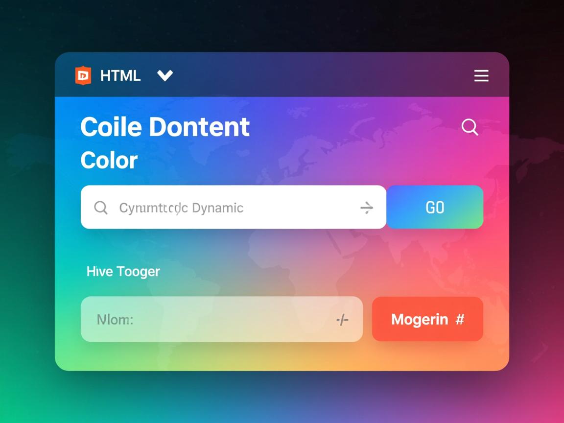 如何在HTML中设置内容颜色动态变化？  第1张