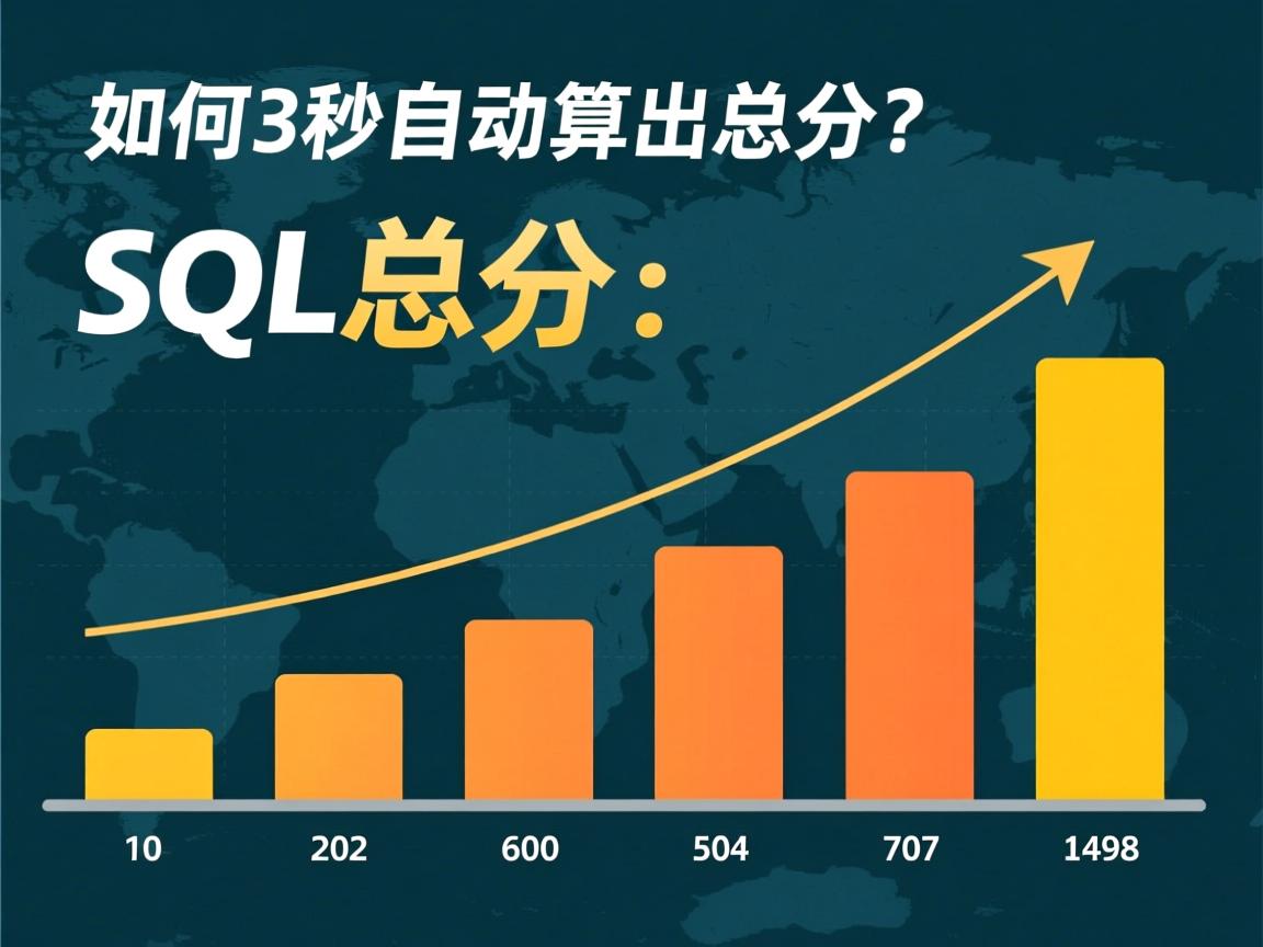 SQL如何3秒自动算出总分？  第2张