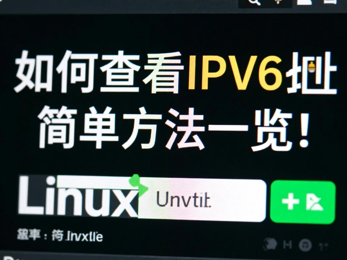 Linux如何查看IPv6地址?简单方法一览! 第3张 Linux如何查看IPv6地址?简单方法一览! 第3张