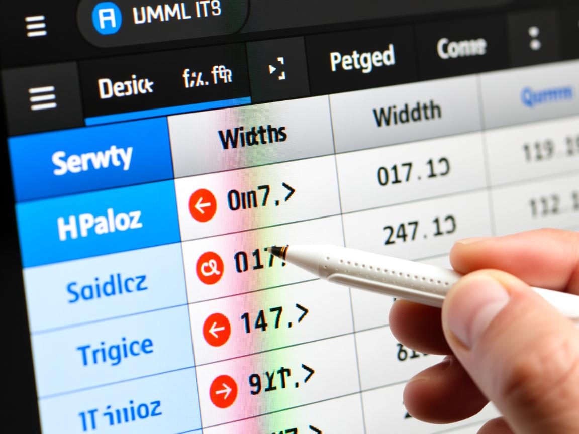 如何锁定HTML表格宽度？