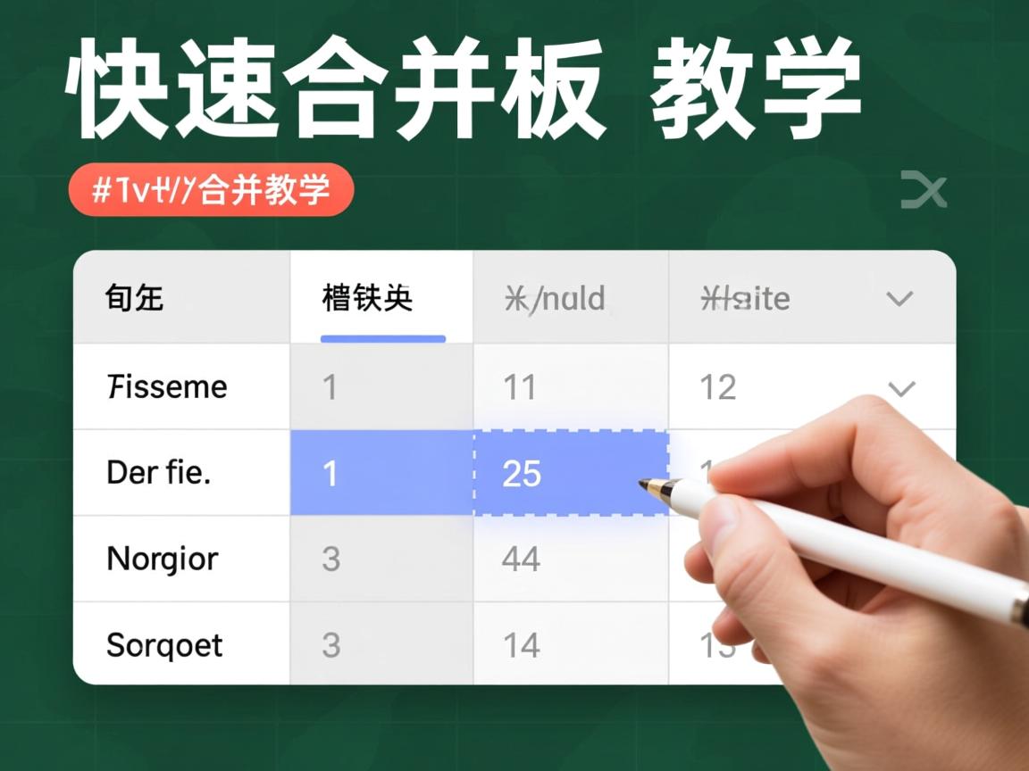 HTML表格怎么快速合并单元格教程 第3张 HTML表格怎么快速合并单元格教程 第3张