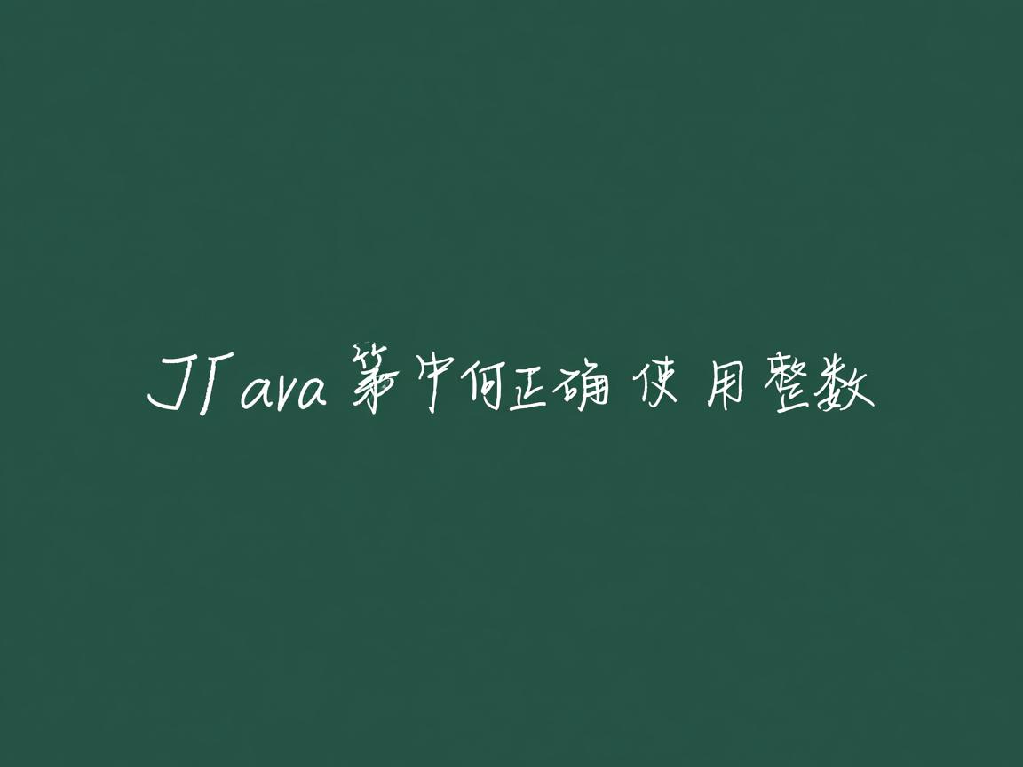 Java如何正确使用整数  第1张