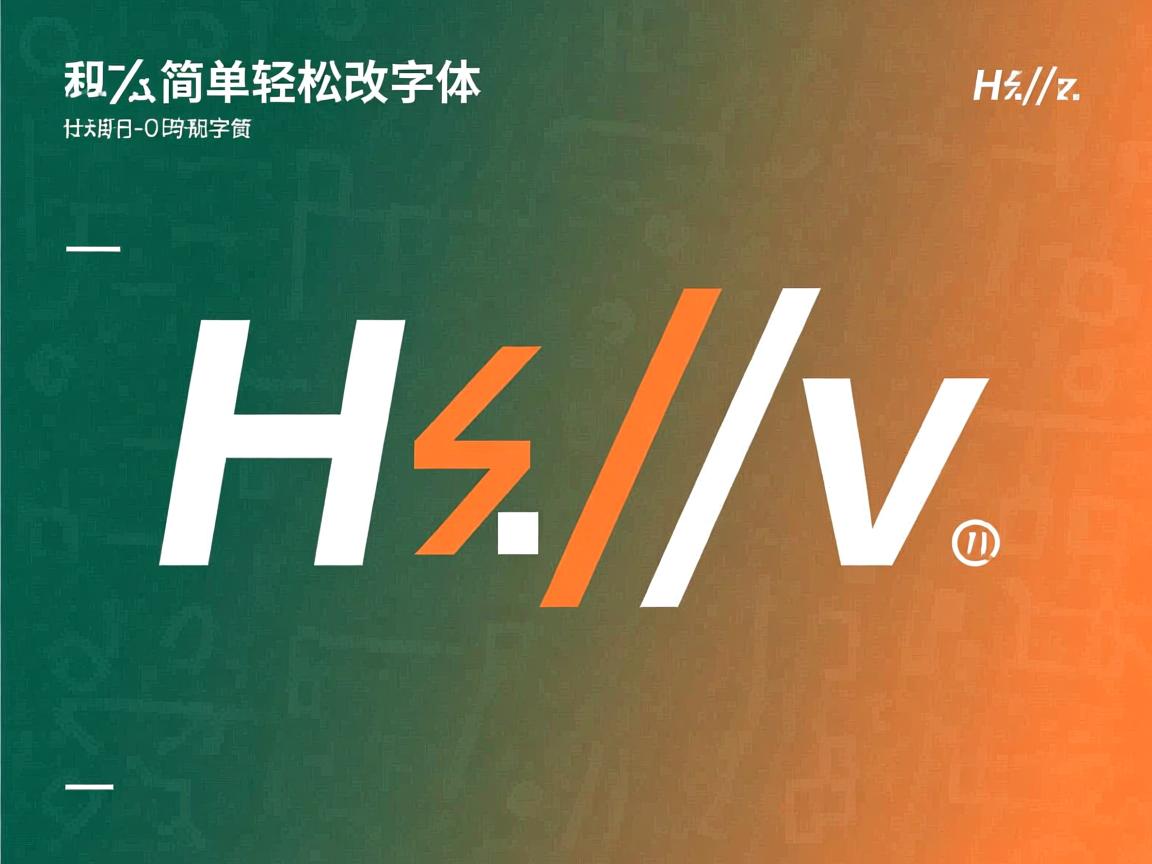 HTML中怎么简单轻松改字体？