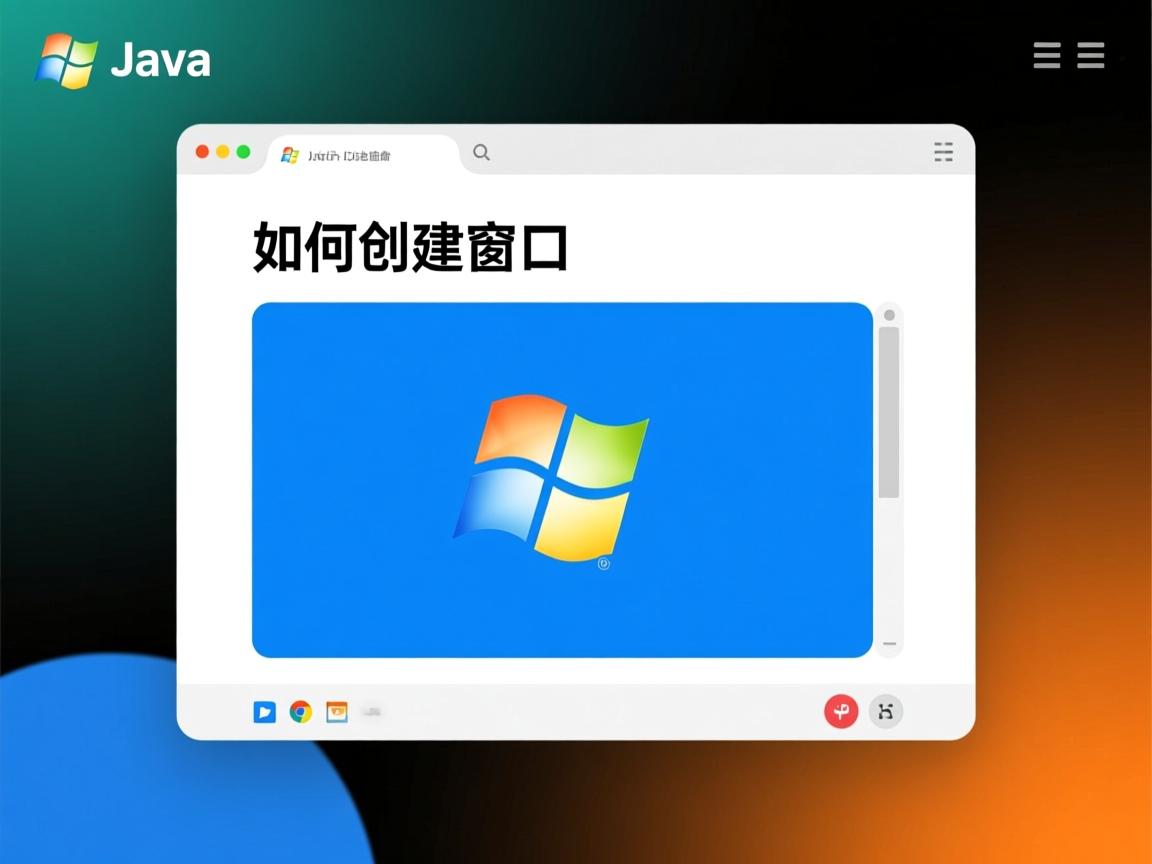 Java如何创建窗口？