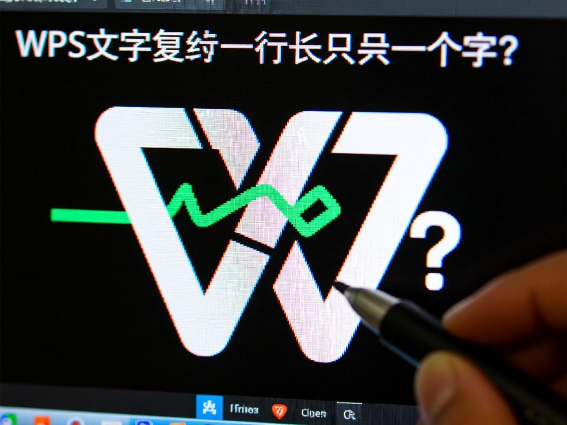 WPS文字复制后为何一行只显示一个字? 第1张 WPS文字复制后为何一行只显示一个字? 第1张
