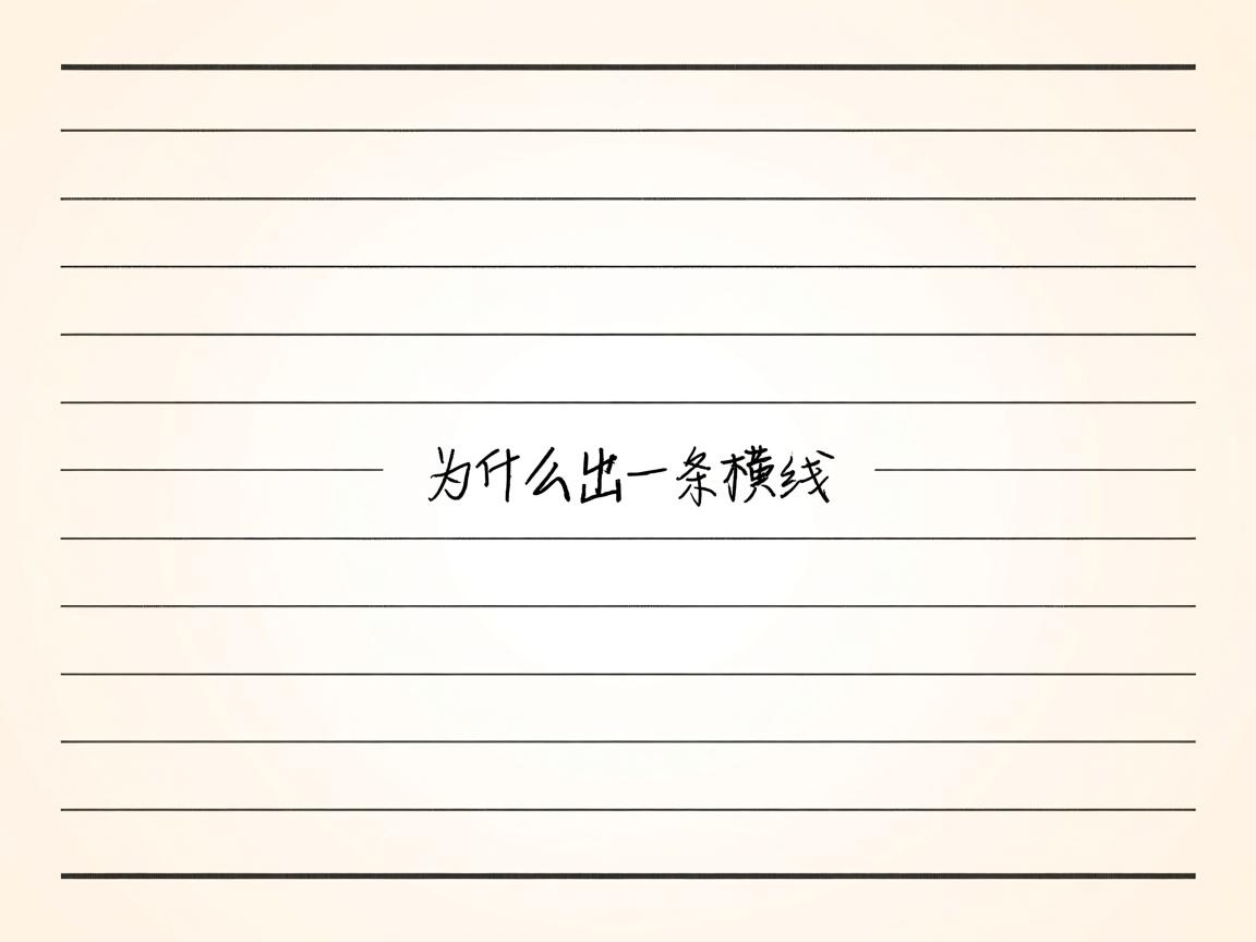 1为什么多出一条横线  第1张