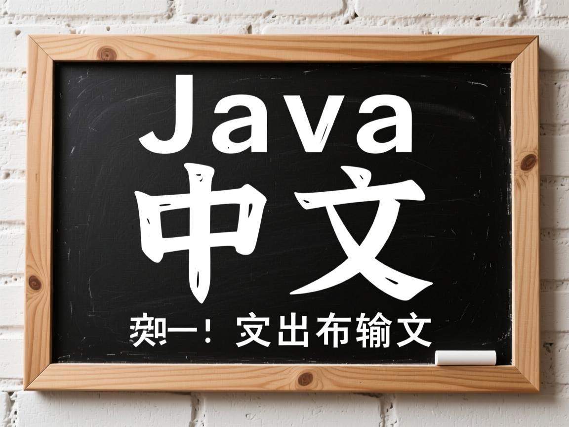 Java如何输出中文？