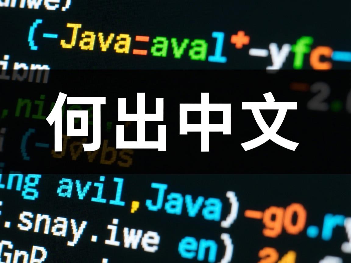 Java如何输出中文? 第3张 Java如何输出中文? 第3张