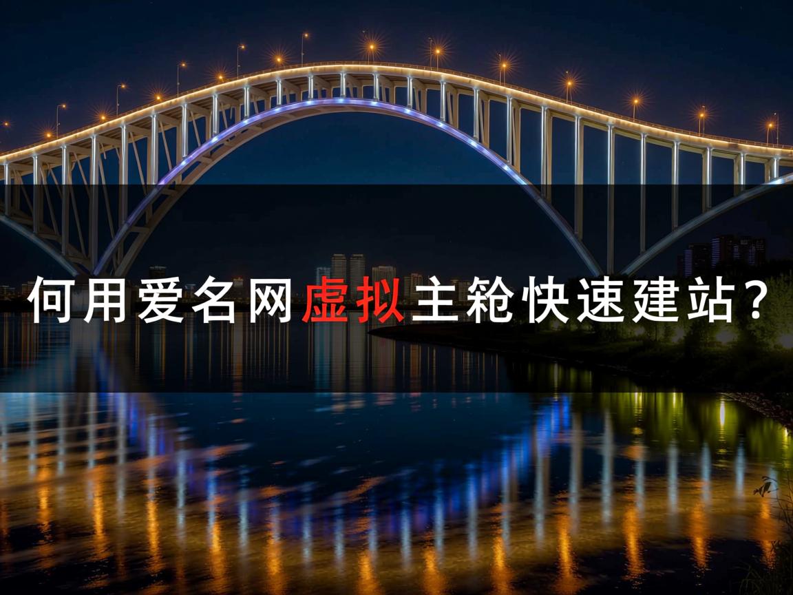 如何用爱名网虚拟主机快速建站？