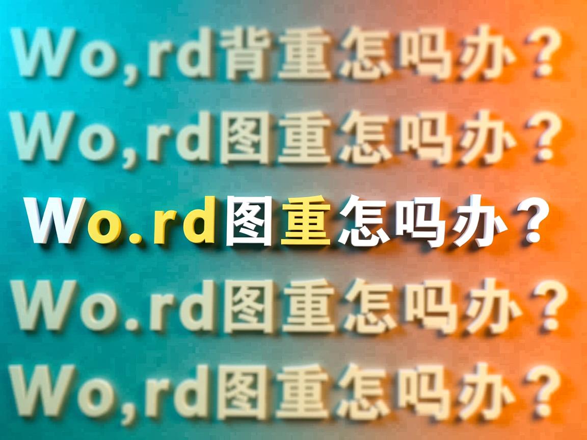 Word背景图重复怎么办? 第1张 Word背景图重复怎么办? 第1张