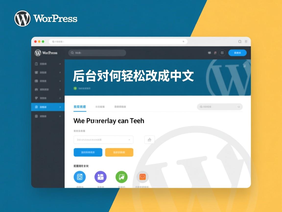 WordPress后台如何轻松改成中文? 第2张 WordPress后台如何轻松改成中文? 第2张