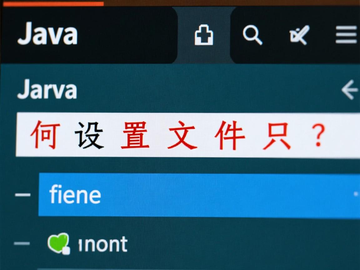Java如何设置文件只读? 第1张 Java如何设置文件只读? 第1张