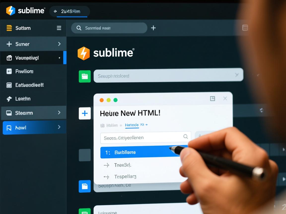 Sublime怎样快速新建HTML文件？详细步骤  第1张