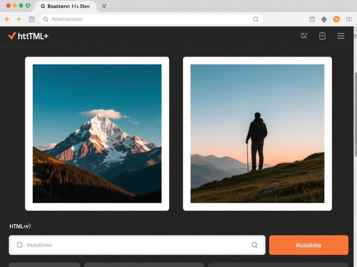 如何在HTML中并排两张图片？