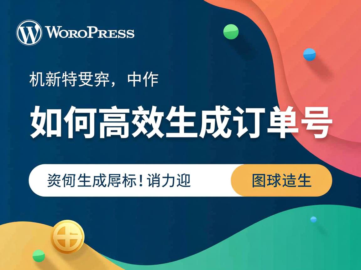 WordPress如何高效生成订单号 第1张 WordPress如何高效生成订单号 第1张
