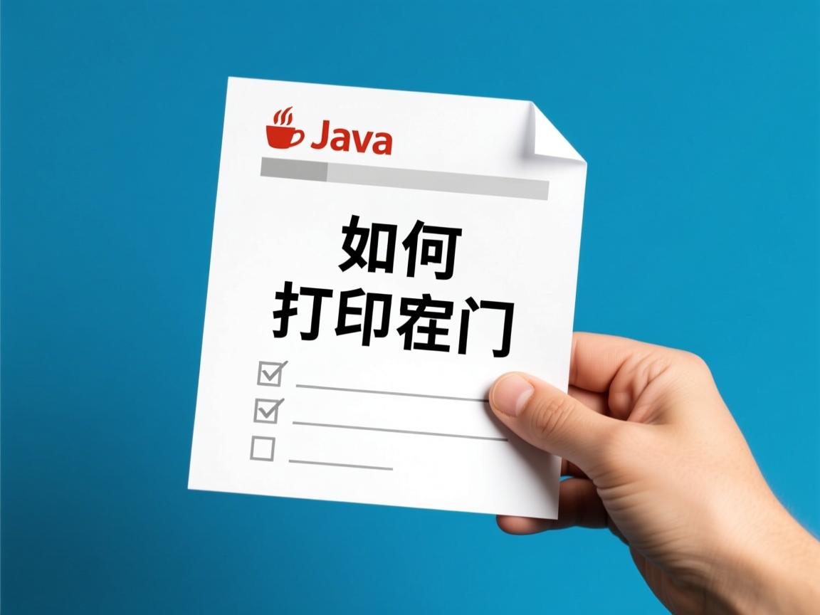 Java如何打印文件？