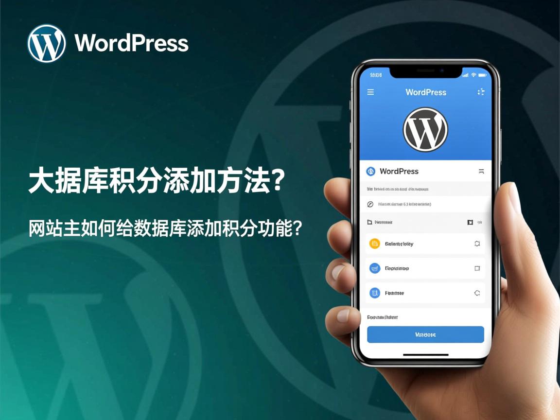 WordPress数据库积分添加方法?,WordPress网站主如何给数据库添加积分功能? 第3张 WordPress数据库积分添加方法?,WordPress网站主如何给数据库添加积分功能? 第3张