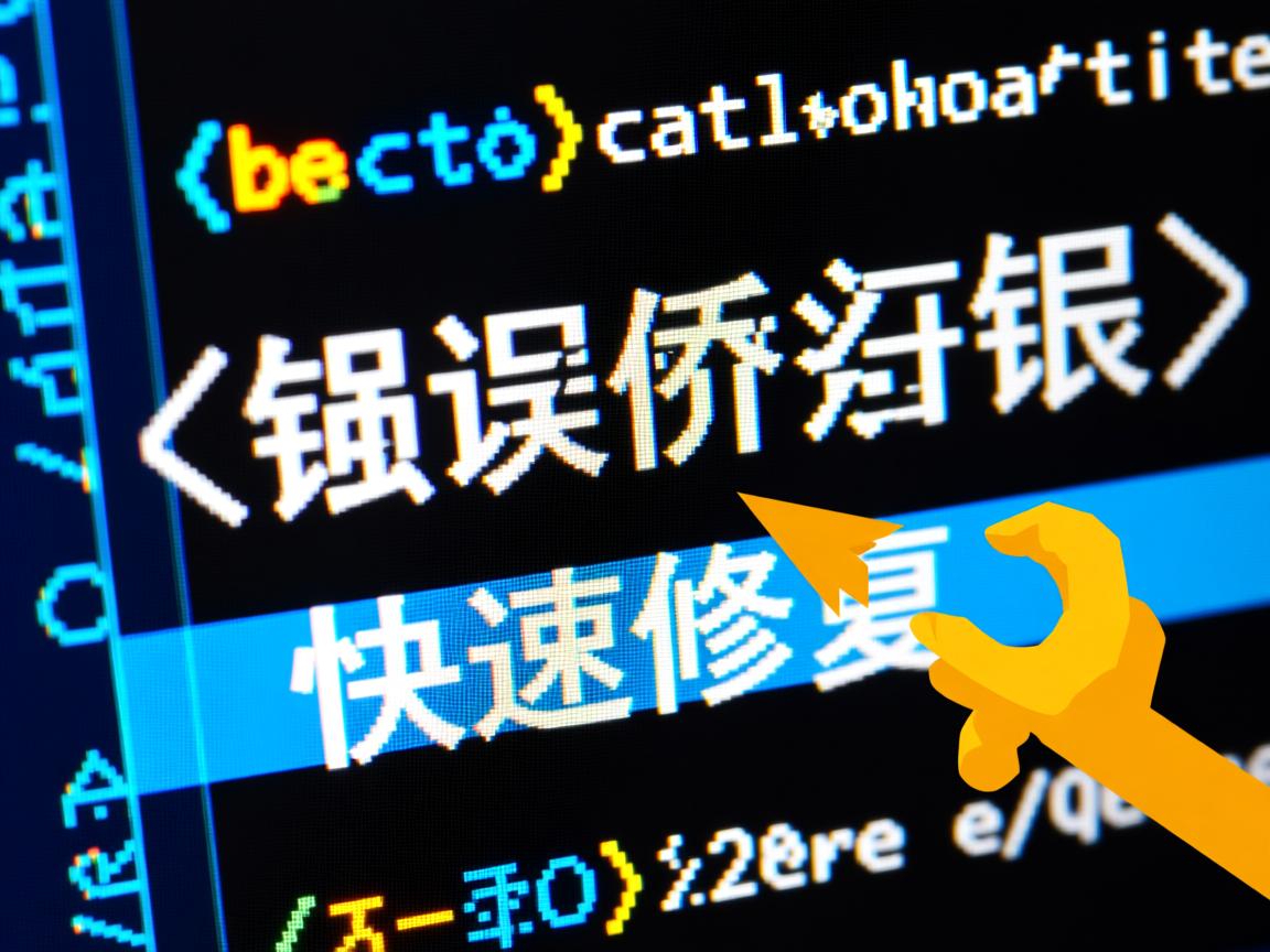 命令行错误如何快速修复 第3张 命令行错误如何快速修复 第3张