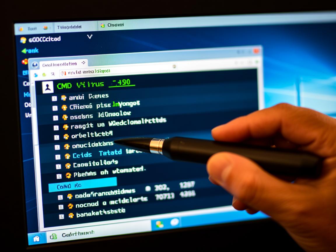 如何用CMD命令查杀干扰？