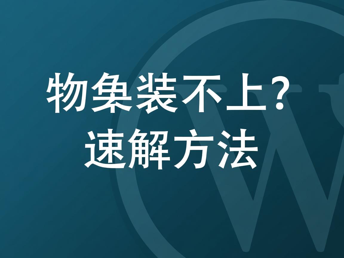 WordPress插件装不上？速解方法  第2张