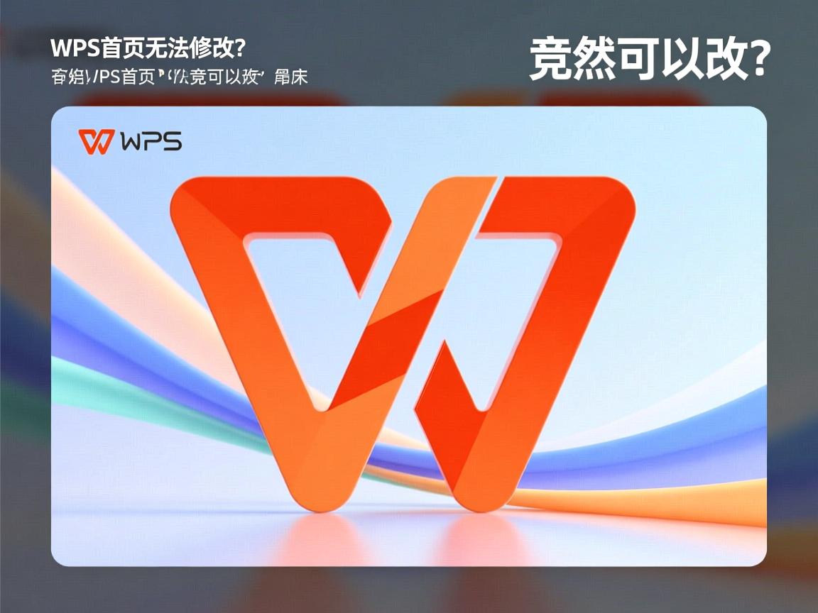 WPS首页无法修改？竟然可以改？