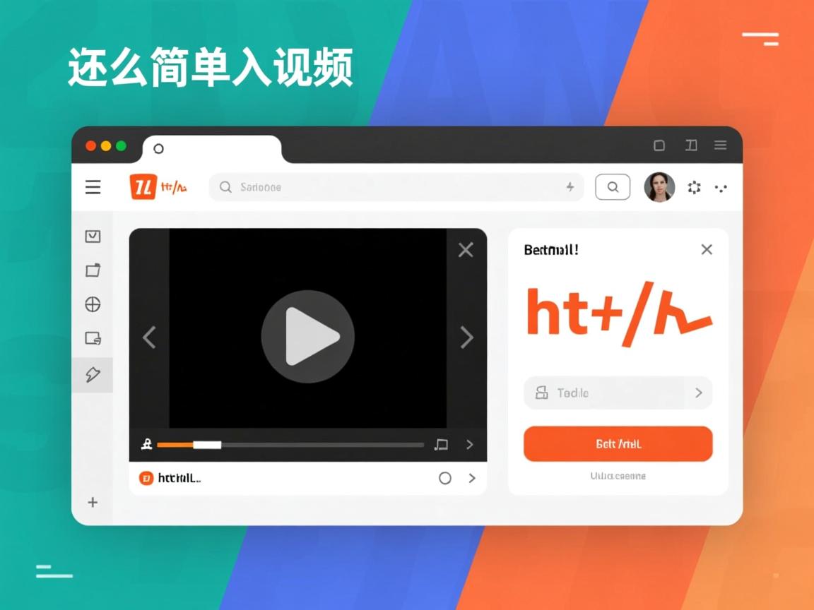 HTML怎么简单嵌入视频