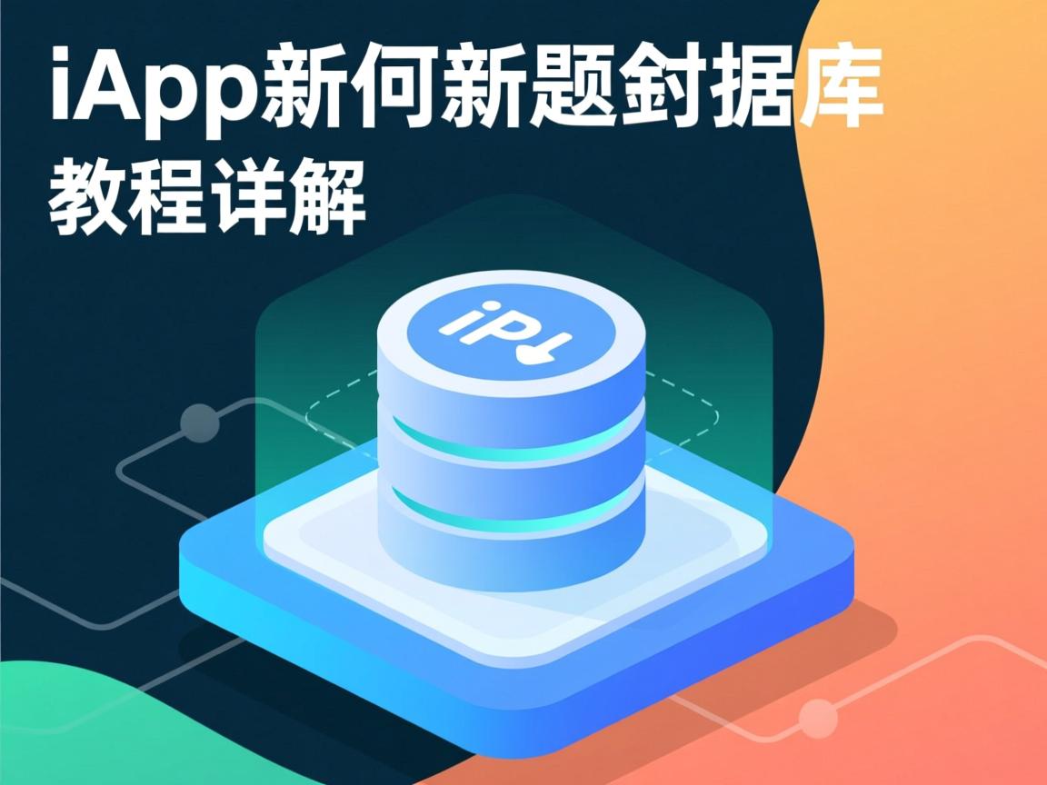 iapp如何新建数据库？教程详解  第3张