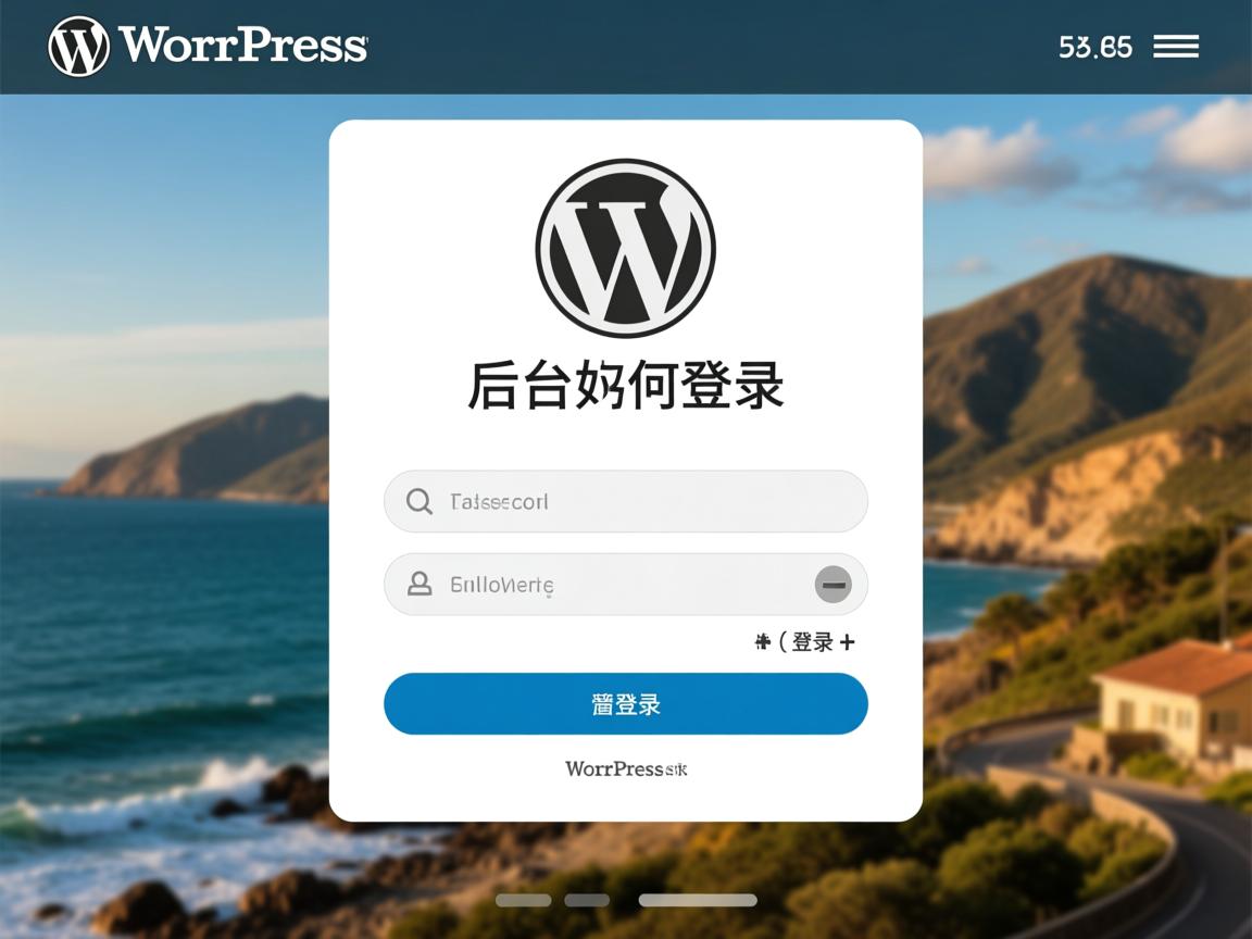WordPress后台如何登录? 第3张 WordPress后台如何登录? 第3张