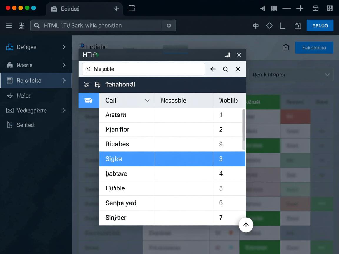 如何让HTML表格可滑动? 第3张 如何让HTML表格可滑动? 第3张