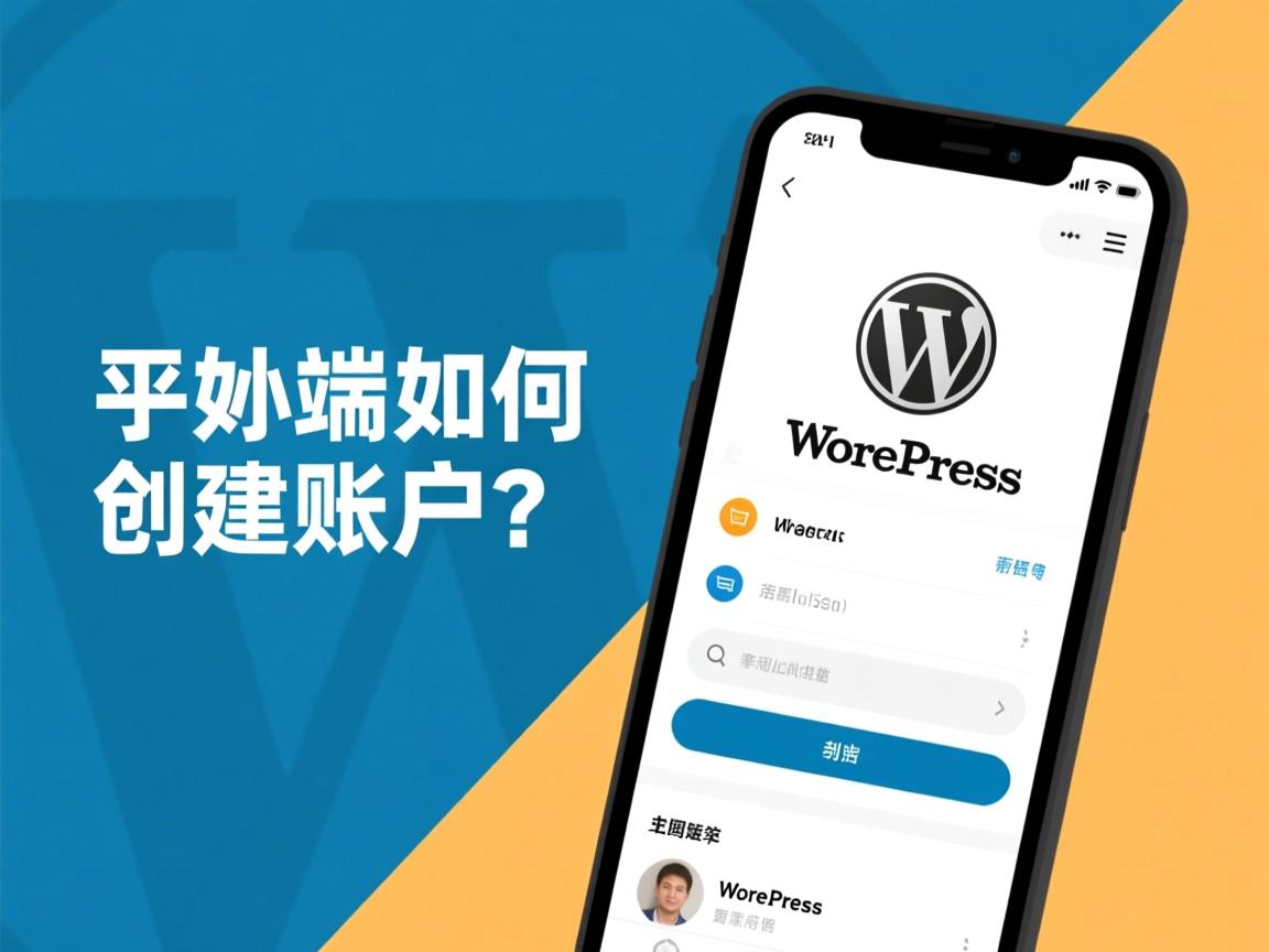 WordPress手机端如何创建账户? 第1张 WordPress手机端如何创建账户? 第1张