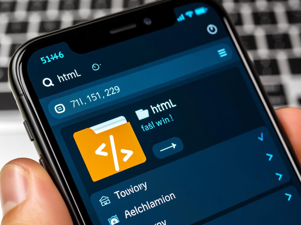 手机如何直接查看html文件夹？