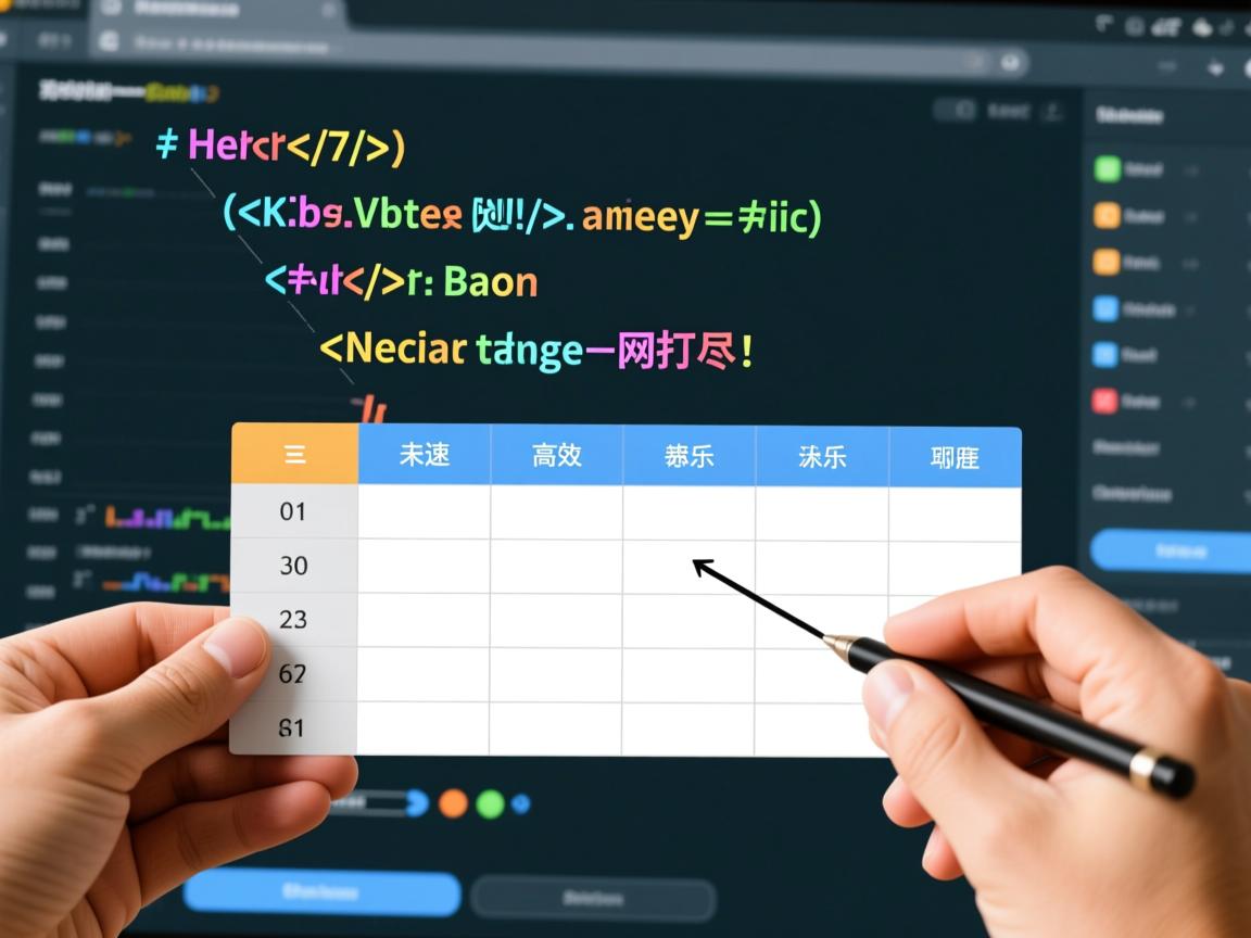 HTML怎样快速创建表格？高效技巧一网打尽！