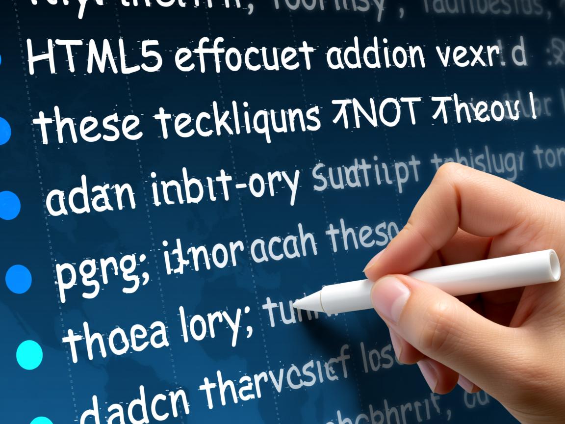 如何在HTML5中高效添加文字?这些技巧不可不知! 第1张 如何在HTML5中高效添加文字?这些技巧不可不知! 第1张