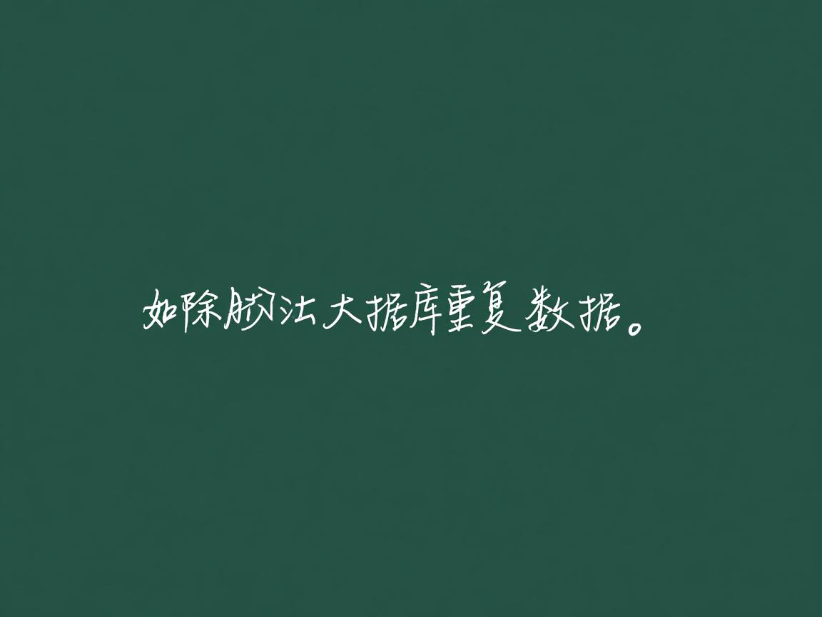 Word如何去除数据库重复数据？  第2张