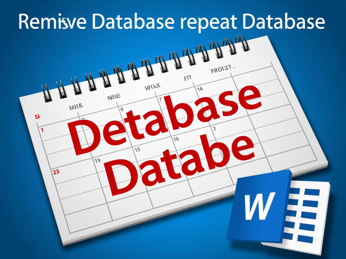 Word如何去除数据库重复数据？  第3张