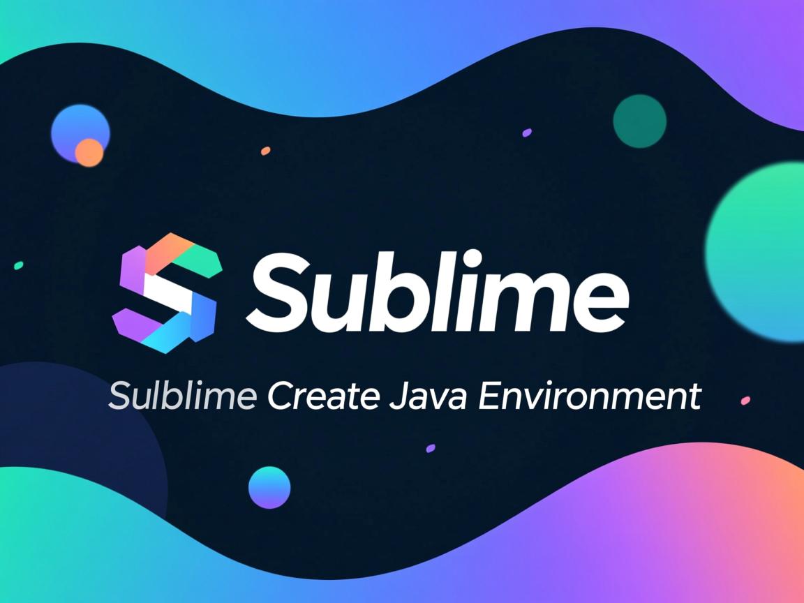 Sublime如何创建Java环境？  第2张