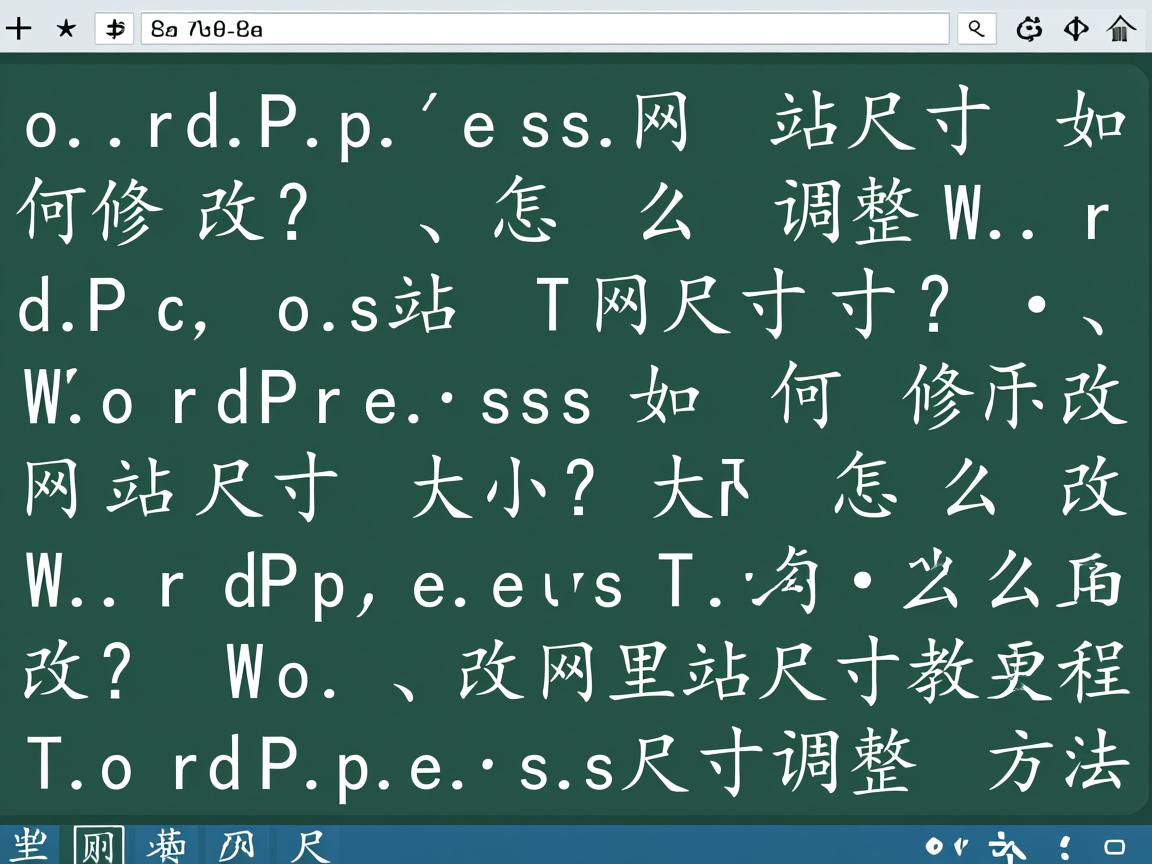 WordPress网站尺寸如何修改？，怎么调整WordPress网站尺寸？，WordPress如何修改网站尺寸大小？，WordPress网站大小怎么改？，WordPress改网站尺寸教程？，WordPress尺寸调整方法？  第3张