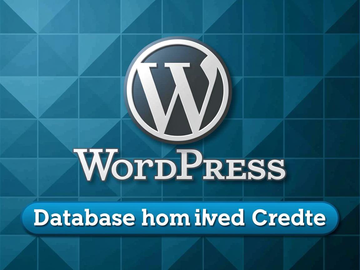 WordPress数据库如何创建? 第2张 WordPress数据库如何创建? 第2张