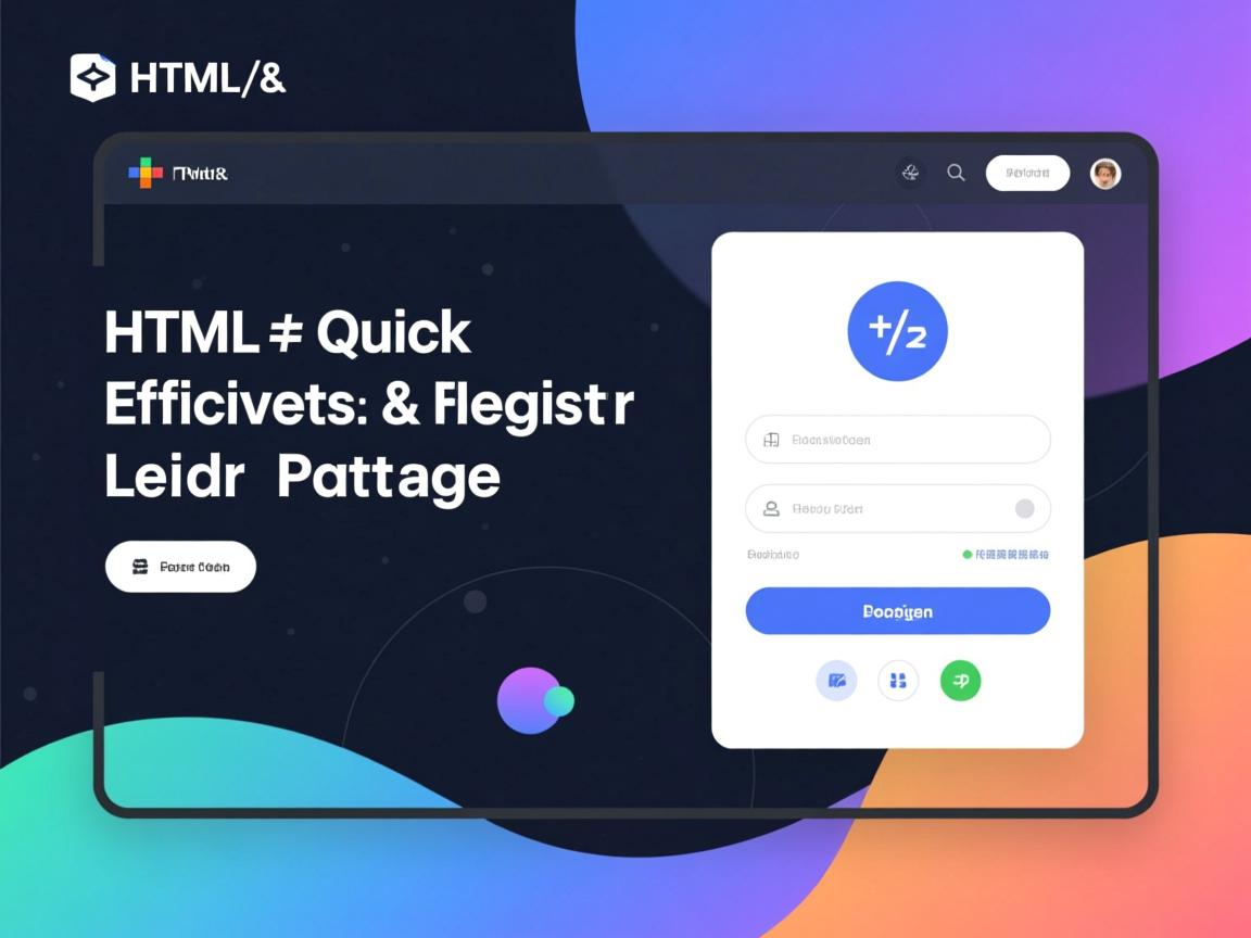 如何用HTML快速创建高效注册与登录页面  第2张