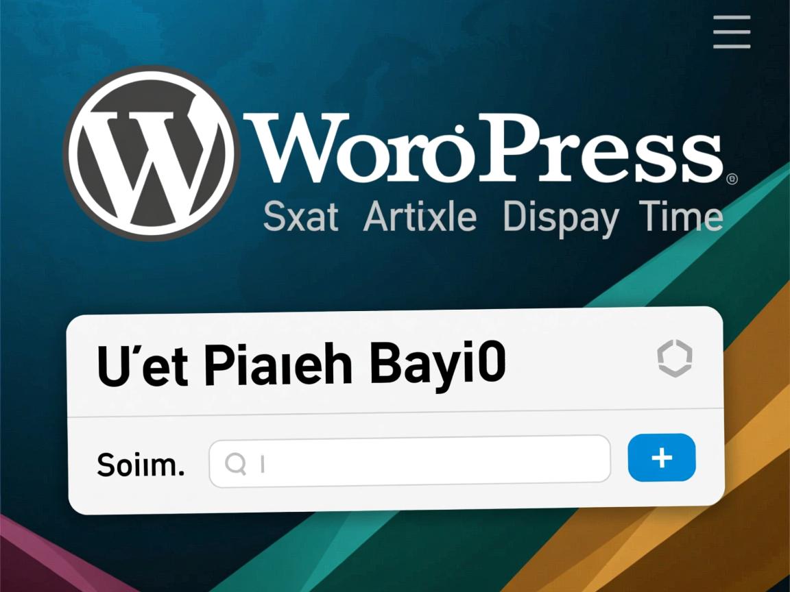 WordPress如何设置文章显示时间 第2张 WordPress如何设置文章显示时间 第2张